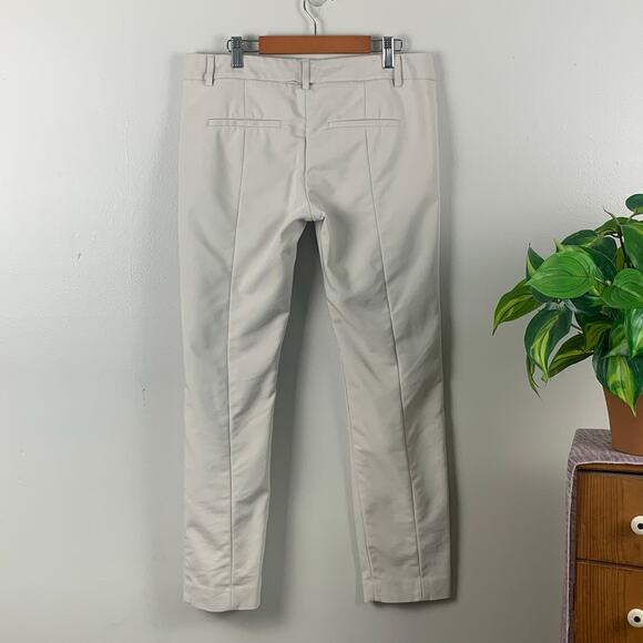 Express Columnist Warm Stone Mid Rise Slacks Size 6R - Picture 3 of 10